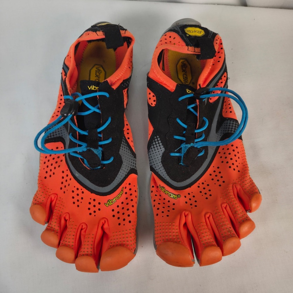 Vibram Mens FiveFingers V-Run Retro Orange Barefoot 40 EU / 8-8.5 US - USED
